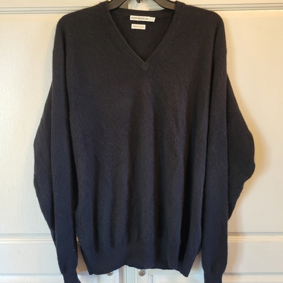 Peter Millar Other - Peter Millar 100% Cashmere V-Neck Sweater – Black | Men’s Luxury Knitwear